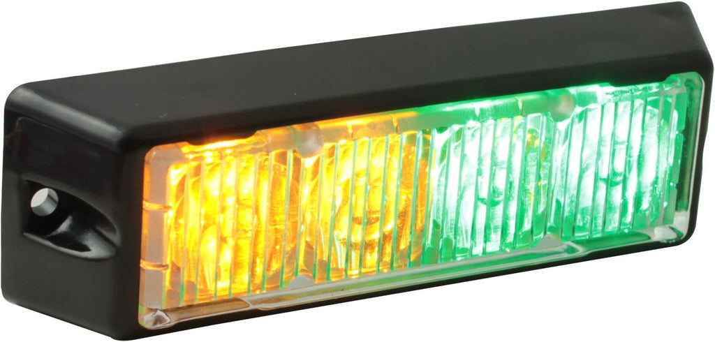 4pc 4" 4W Green White LED Flashing Strobe Light Head Emergency Warning Grille Light N570