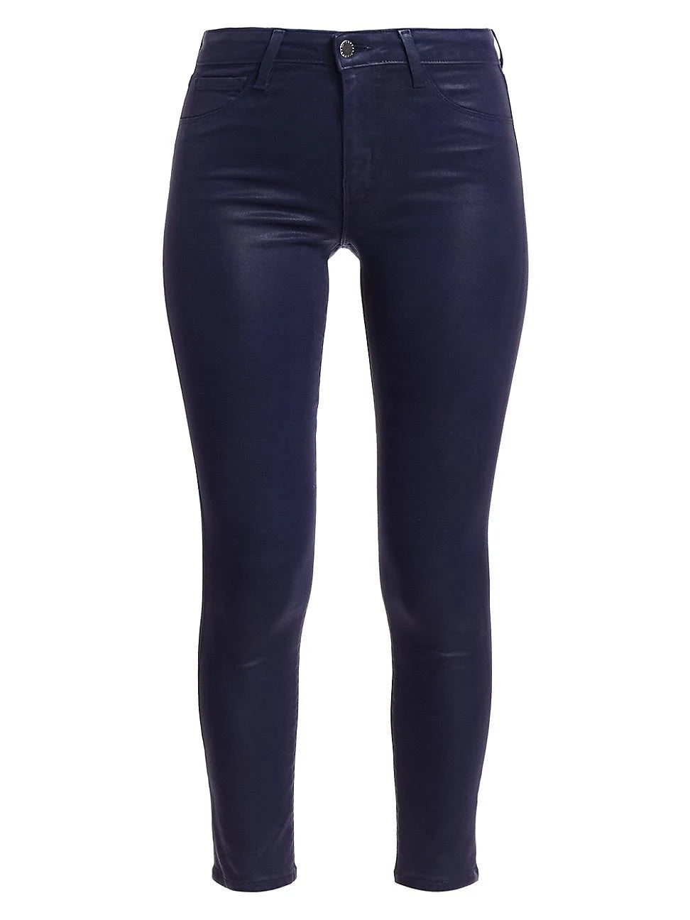 Navy Coated High Rise Skinny Jean Q387