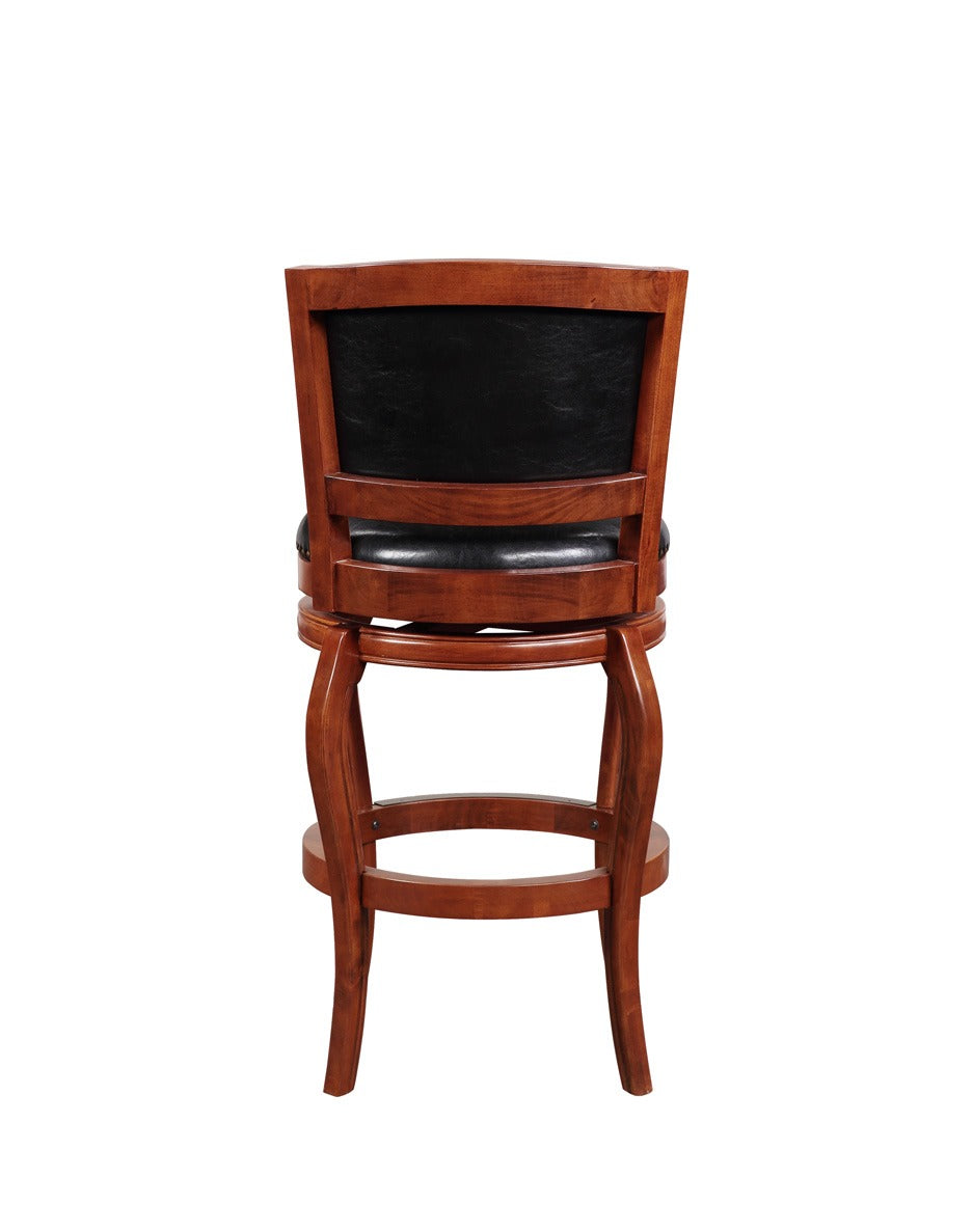 Cherry High Back Swivel Bar Stool M150489