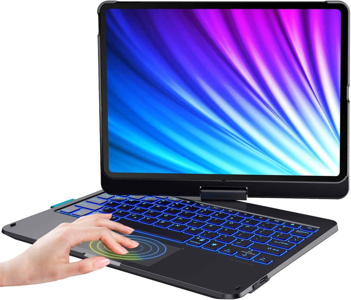 Black Keyboard Case for iPad Air 5th Generation with Touchpad N389