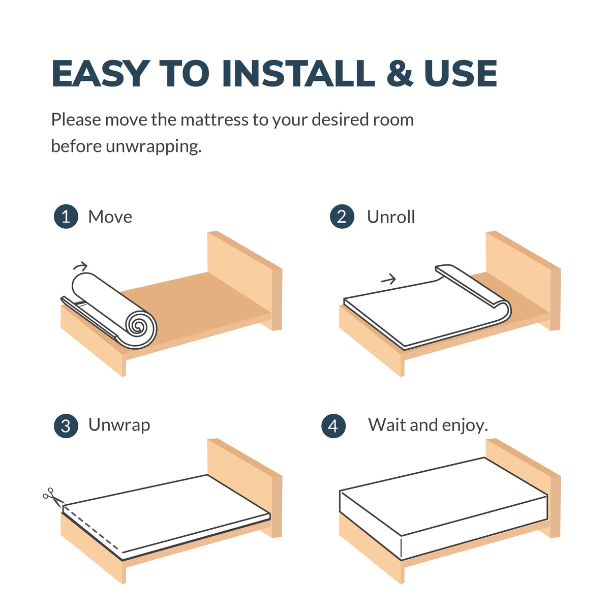 12 inch Cooling Gel Memory Foam Full Size Mattress G824699
