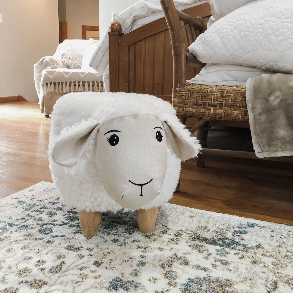 Plush Animal Shape Ottoman H377698