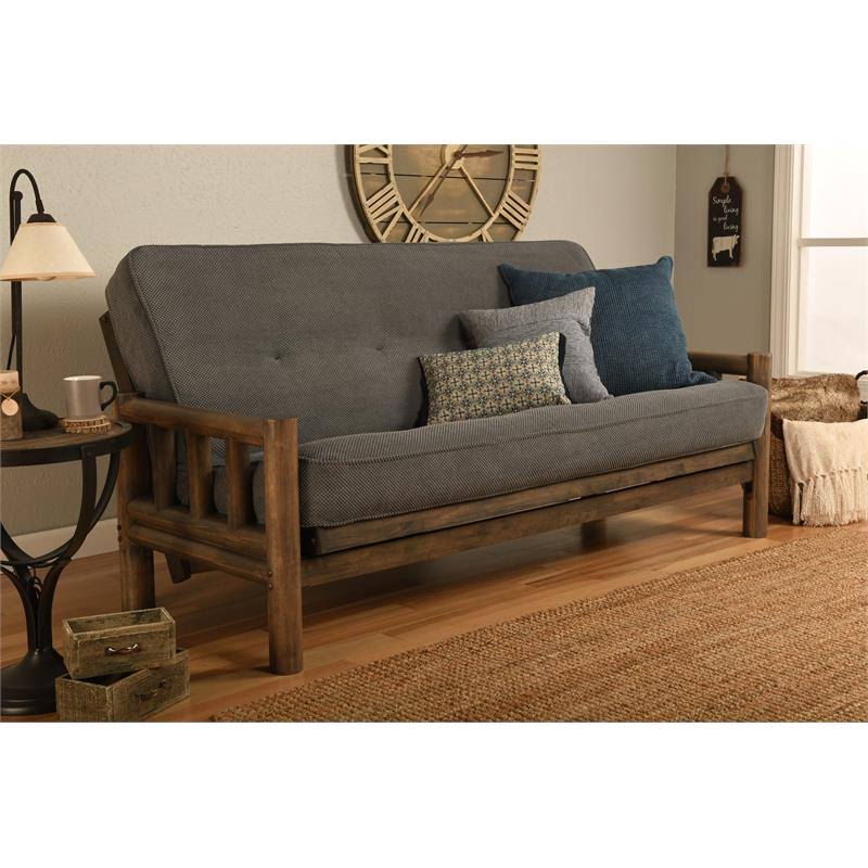 Rustic Walnut Finish Lodge Frame Mattress Y1722