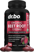 Organic Beet Root Capsules Supplements - 1350mg Beetroot Powder Extract Pills, 120 Beets Tablets E7703