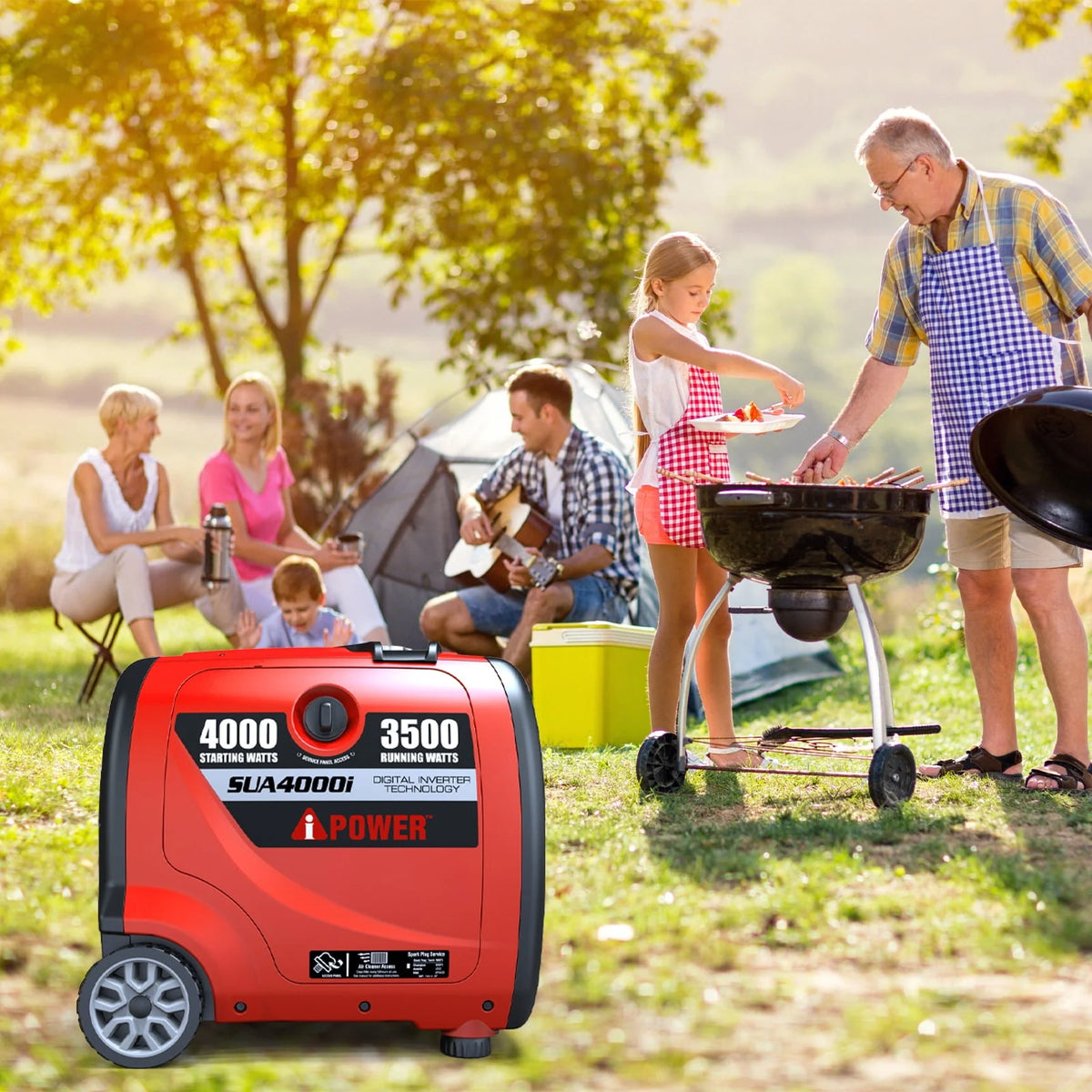 4,000-Watt Portable Inverter Generator Gas Powered C416433
