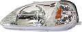 For Honda Civic Headlight 1999 2000 Driver Side Pack of 2 F14510