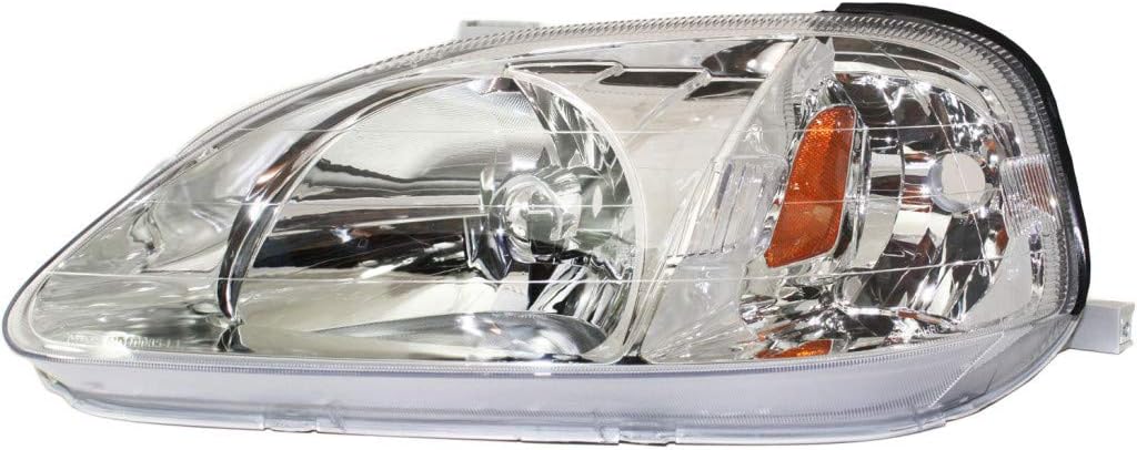 For Honda Civic Headlight 1999 2000 Driver Side Pack of 2 F14510