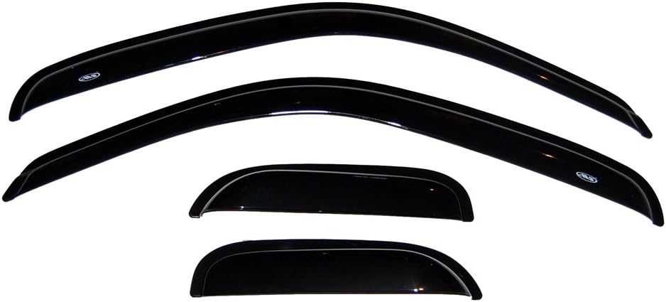 4-Piece Dark Smoke Side Window Deflector T626