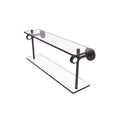 Two Tiered Glass Shelf with Dotted Accents - Venetian Bronze / 16 inch P91615