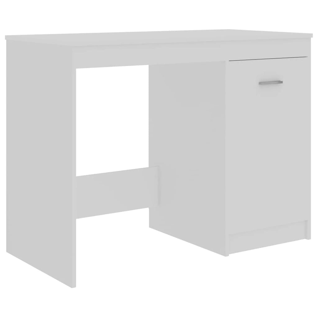 White Computer Desk with Storage Cabinet N16601
