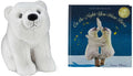 12" Plush Polar Bear and Book Set X886684