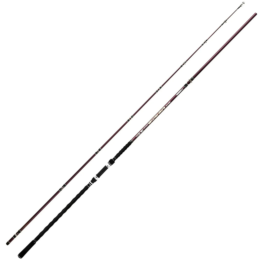 Carbon Fiber Travel Surf Spinning Fishing Rod 2pc O26055